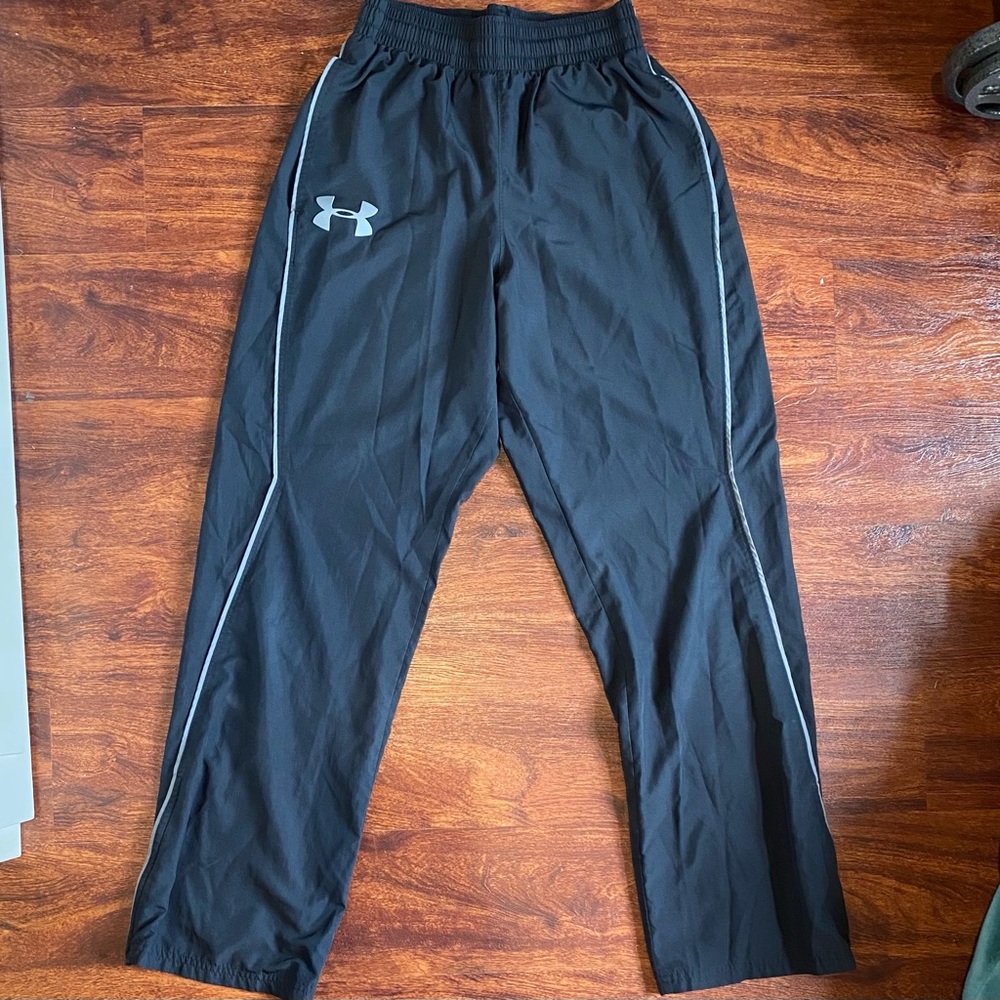 Black Grey Under Armour Storm Wind Pants